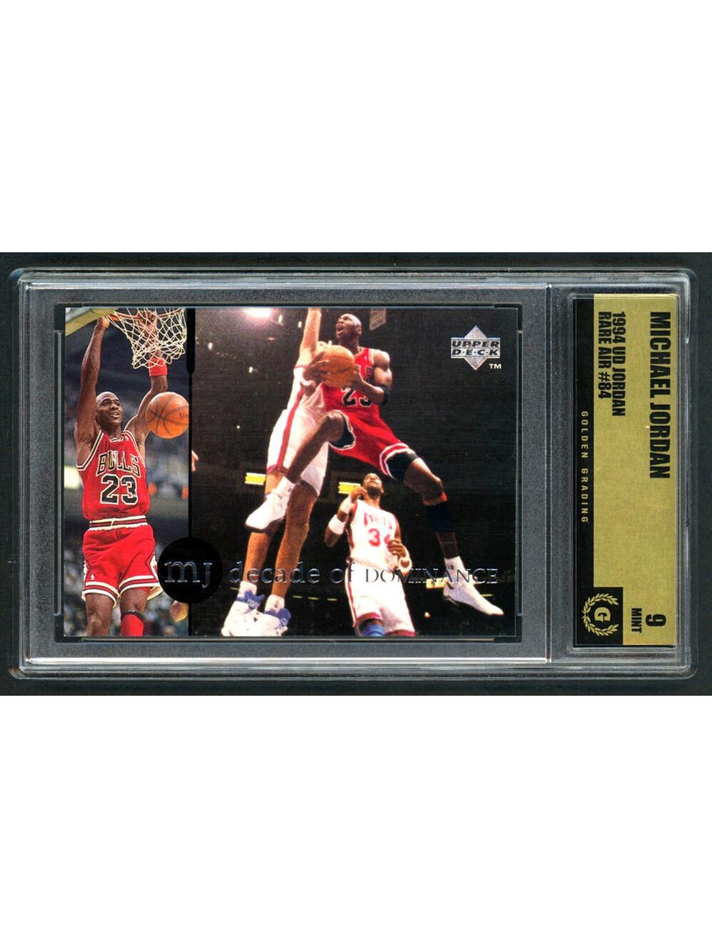 1994 Upper Deck MJ Rare Air #84 Michael Jordan Bulls HOF Graded Mint 9